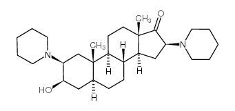 3beta-羟基-2beta,16beta-二哌啶基-5-alpha-雄甾烷-17-酮 结构式