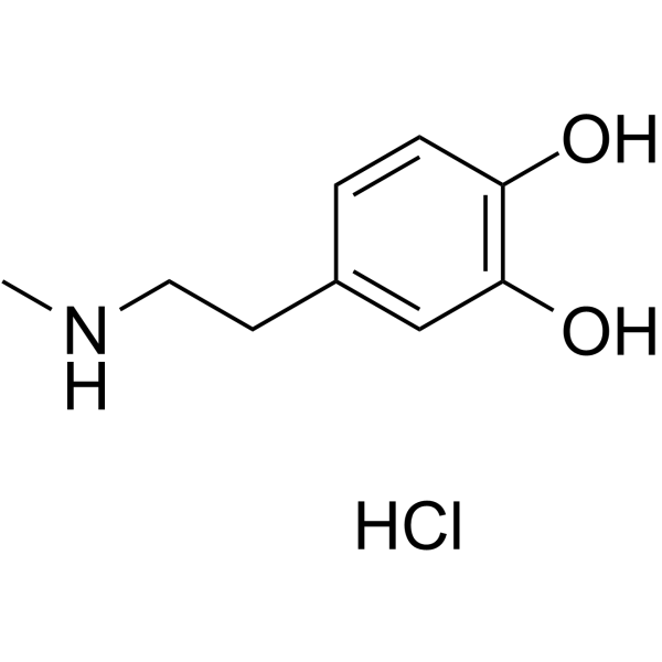 盐酸N-甲基多巴胺 结构式
