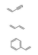 丙烯腈-丁二烯-苯乙烯三元共聚物 结构式