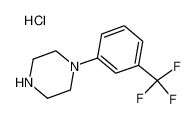 1-(3-三氟甲基苯基)哌嗪盐酸盐 结构式