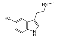 N-甲基-5-羟基色胺 结构式