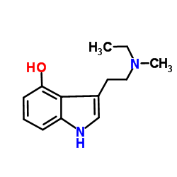 N-乙基-4-羟基-N-甲基色胺 结构式