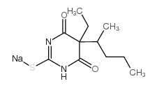 硫喷妥钠 结构式