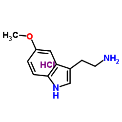 5-甲氧基色胺盐酸盐 结构式