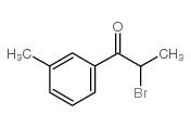 2-溴-3'-甲基苯丙酮 结构式