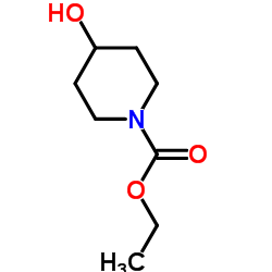 4-羟基哌啶-1-甲酸乙酯 结构式