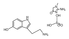 5-羟色胺肌氨酸酐硫酸盐一水合物 结构式