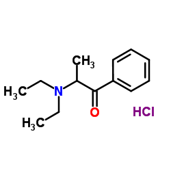 盐酸安非拉酮 结构式