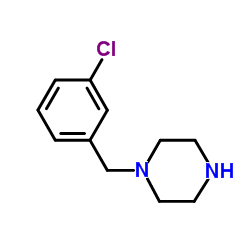 1-(3-氯苄基)哌嗪 结构式