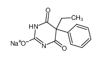 苯巴比妥钠 结构式