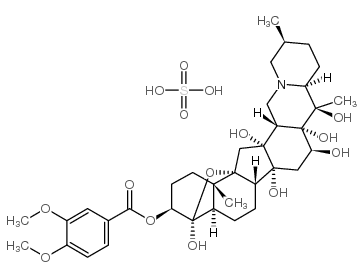 硫酸藜芦碱 结构式