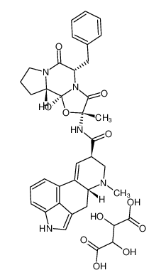 酒石酸麦角胺 结构式