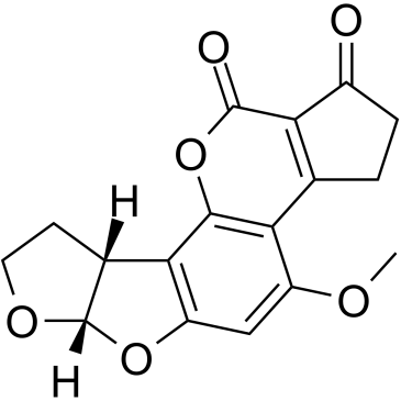 黄曲霉毒素 B2 结构式