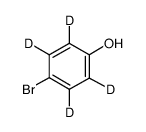 4-溴苯酚-2,3,5,6-D4 结构式