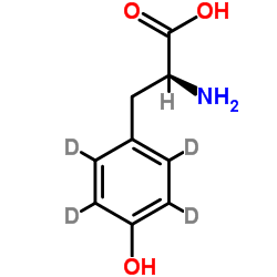 L-酪氨酸-2,3,5,6-d4 结构式