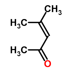 4-甲基-3-戊烯-2-酮 结构式
