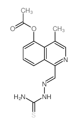 Hydrazinecarbothioamide,2-[[4-(acetyloxy)-5-methyl-1-isoquinolinyl]methylene]- 结构式