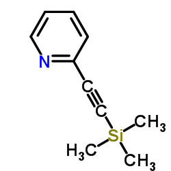 2-三甲基硅乙炔基吡啶 结构式