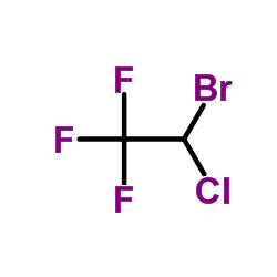 化合物Halothane(储存“-20℃”；运输“冰袋”) 结构式