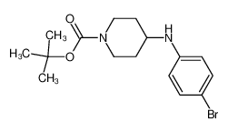1-Boc-4-(4-溴苯氨基)-哌啶 结构式