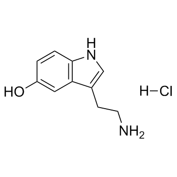 5-羟基色胺盐酸盐 结构式