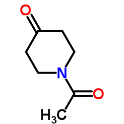 1-乙酰-4-哌啶酮 结构式