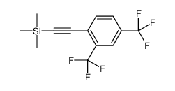 2-[2,4-双(三氟甲基)苯基]乙炔基三甲基硅烷 结构式