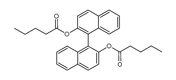 1,1'-联萘-2,2'-二基二戊酸酯 结构式