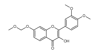 2-(3,4-二甲氧基苯基)-3-羟基-7-甲氧基甲氧基-色烯-4-酮 结构式