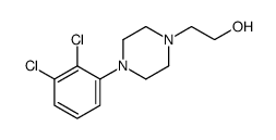 4-(2,3-二氯苯基)-1-哌嗪乙醇 结构式