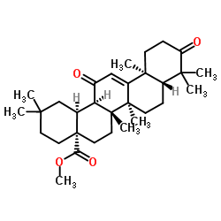 3,12-二氧代齐墩果-9(11)-烯-28-酸甲酯 结构式