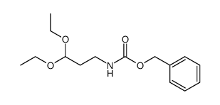 N-(3,3-二乙氧基丙基)氨基甲酸苄酯 结构式