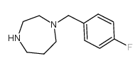 1-(4-氟苄基)高哌嗪 结构式