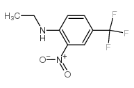 N-乙基-2-硝基-4-三氟甲基苯胺 结构式