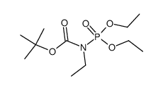 叔丁基(二乙氧基磷酰基)(乙基)氨基甲酸酯 结构式