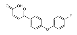 4-[4-(4-氟苯氧基)苯基]-4-氧代丁-2-烯酸 结构式