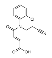 4-[2-氯-N-(2-氰乙基)苯胺基]-4-氧代丁-2-烯酸 结构式