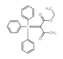3-氧代-2-(三苯基膦亚基)丁酸乙酯 结构式