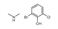 2-bromo-6-chlorophenol compound with dimethylamine (1:1) 结构式