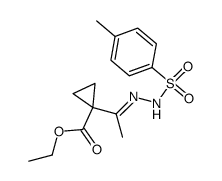 1-[1-(2-对甲苯磺酰基肼亚基)乙基]环丙烷-1-羧酸乙酯 结构式