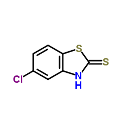 2-巯基-5-氯苯并噻唑 结构式