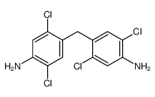 4-[(4-氨基-2,5-二氯苯基)甲基]-2,5-二氯苯胺 结构式