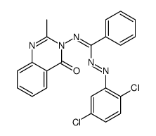 4(3H)-Quinazolinone, 3-[[[2-(2,5-dichlorophenyl)diazenyl]phenylmethylene]amino]-2-methyl- 结构式