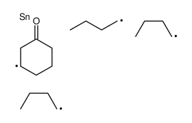 3-(三丁基锡烷基)环己酮 结构式