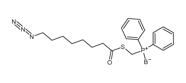 ((((8-azidooctanoyl)thio)methyl)diphenylphosphonio)trihydroborate 结构式
