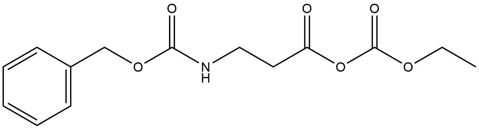 N-苄氧羰基-β-丙氨酸与碳酸单乙酯的酸酐 结构式
