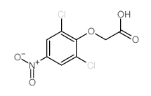 2-(2,6-二氯-4-硝基苯氧基)乙酸 结构式
