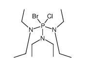 Phosphoranetriamine, 1-bromo-1-chloro-N,N,N',N',N'',N''-hexaethyl- (9CI) 结构式