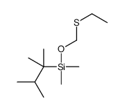 Silane, [(ethylthio)methoxy]dimethyl(1,1,2-trimethylpropyl)- 结构式