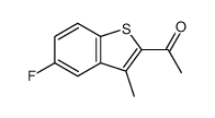 1-(5-氟-3-甲基苯并[b]噻吩-2-基)乙酮 结构式